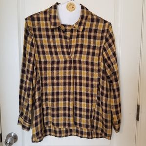 Mango Plaid Shirt